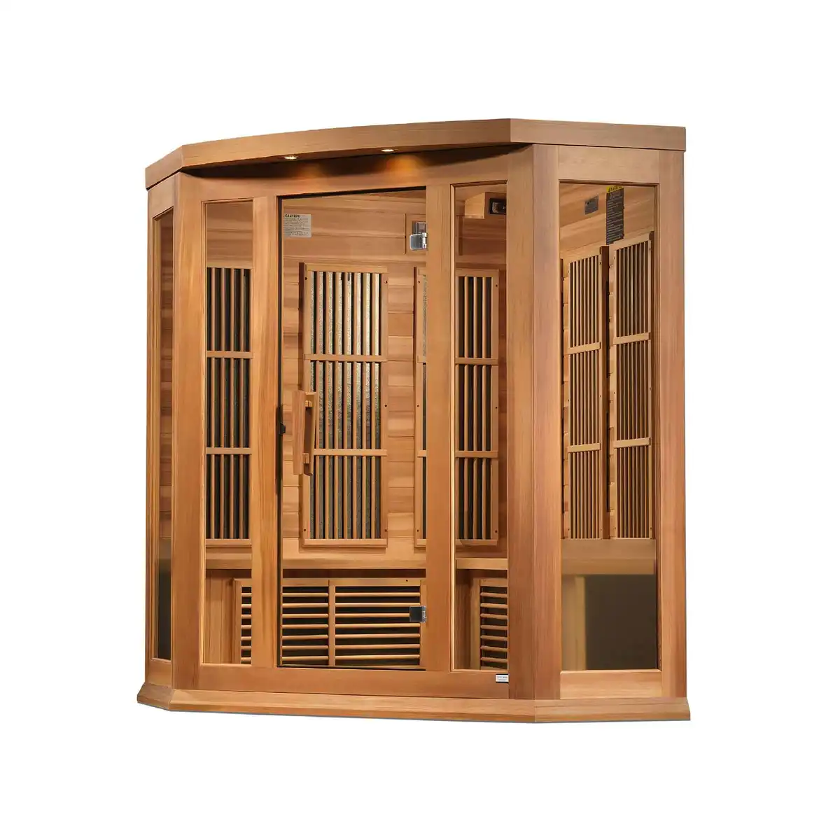 Maxxus Avignon 3 Person Near Zero EMF Corner Indoor FAR Infrared Sauna