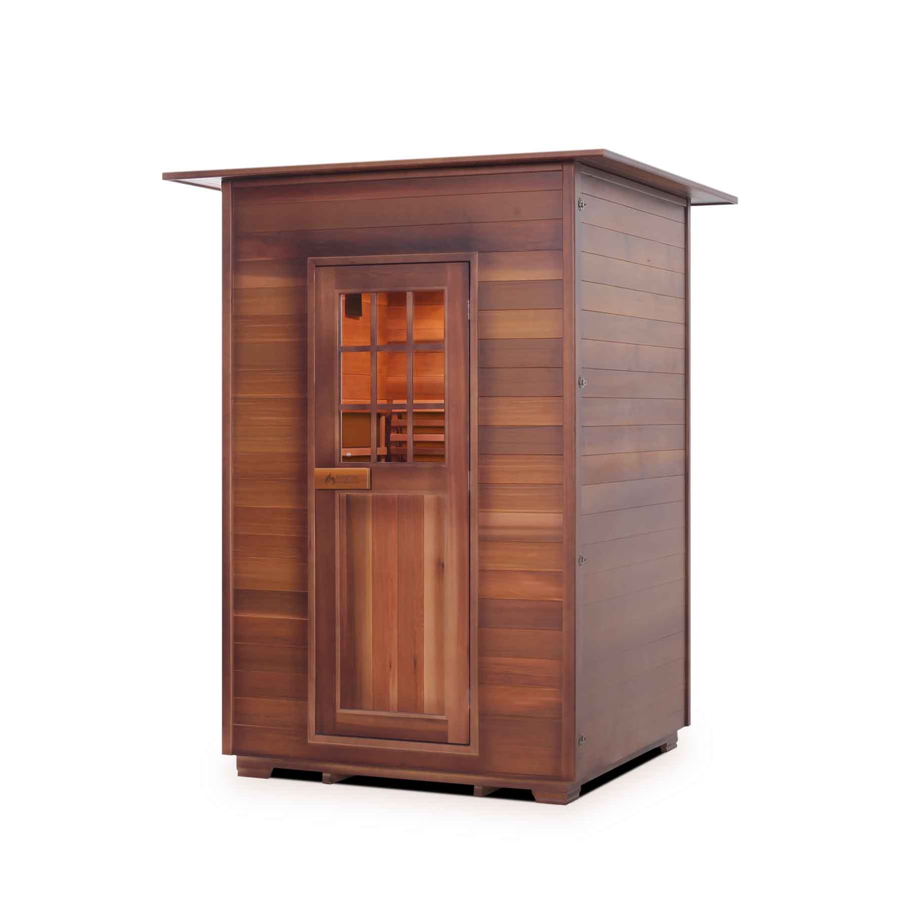 Enlighten Moonlight 2 Person Cedar Indoor Dry Traditional Sauna