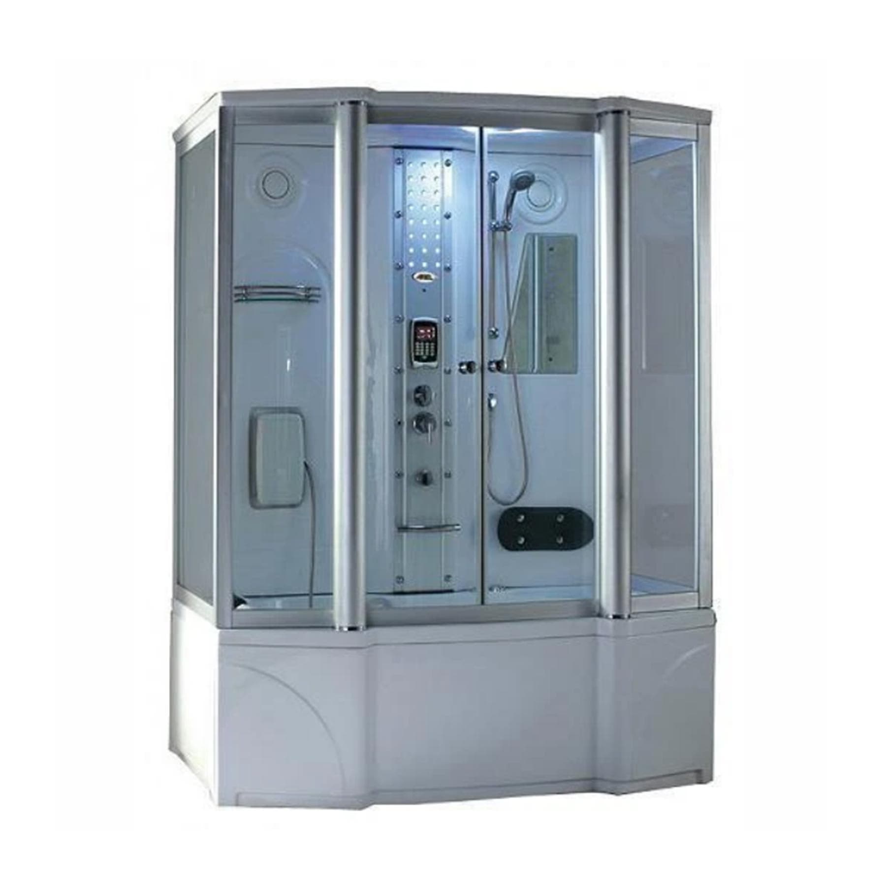 Mesa WS-807A 67L x 35W x 86H 2 Person Jetted Tub Steam Shower