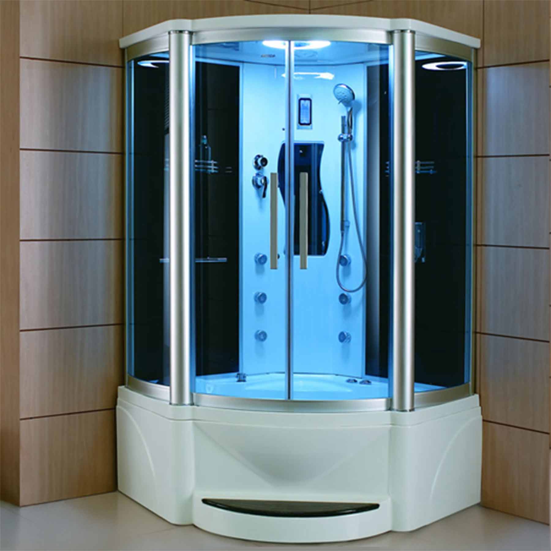 Mesa WS-609P 48L x 48W x 85H 1 Person Jetted Tub Steam Shower