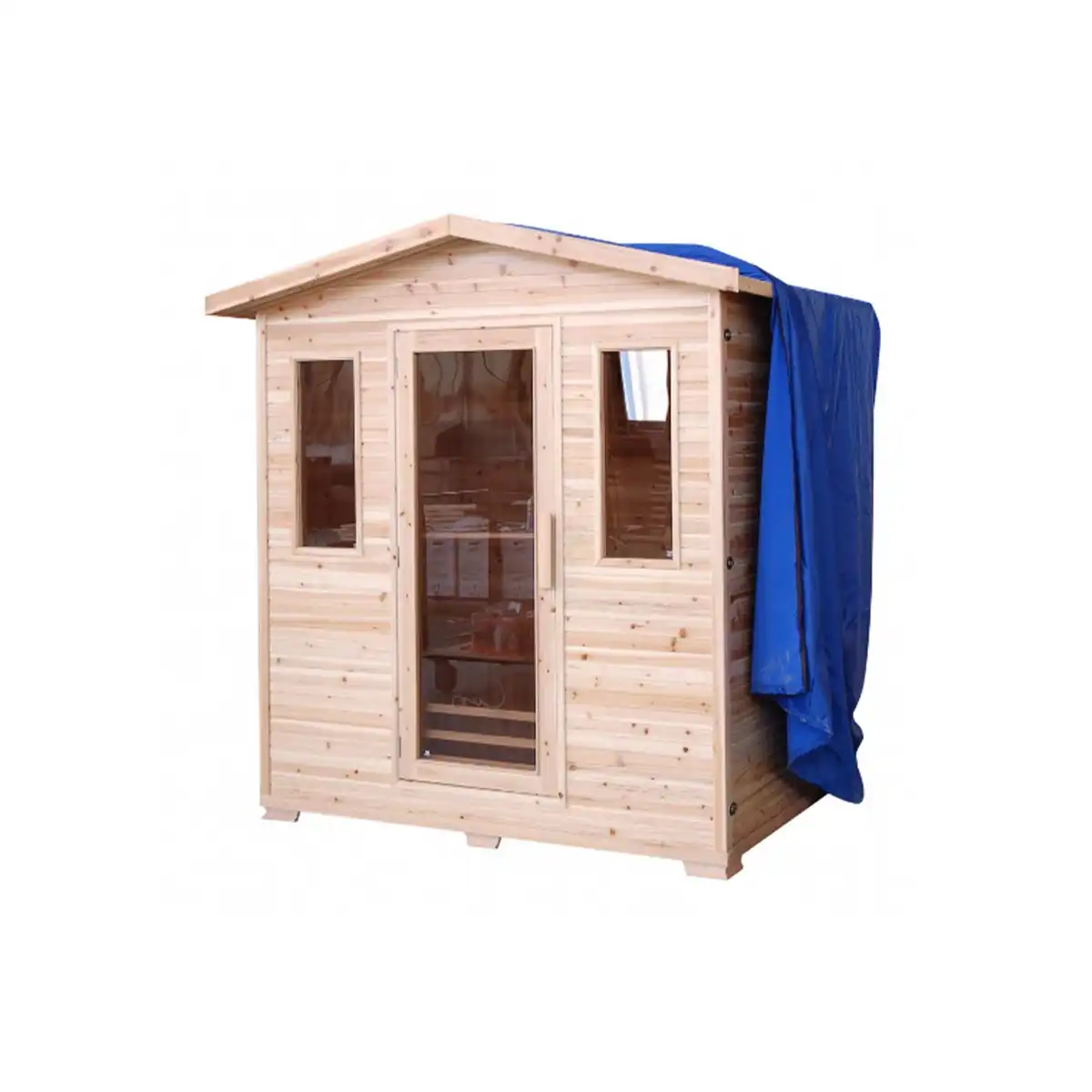 Sunray Grandby 3 Person 7 Heaters Hemlock Outdoor Infrared Sauna