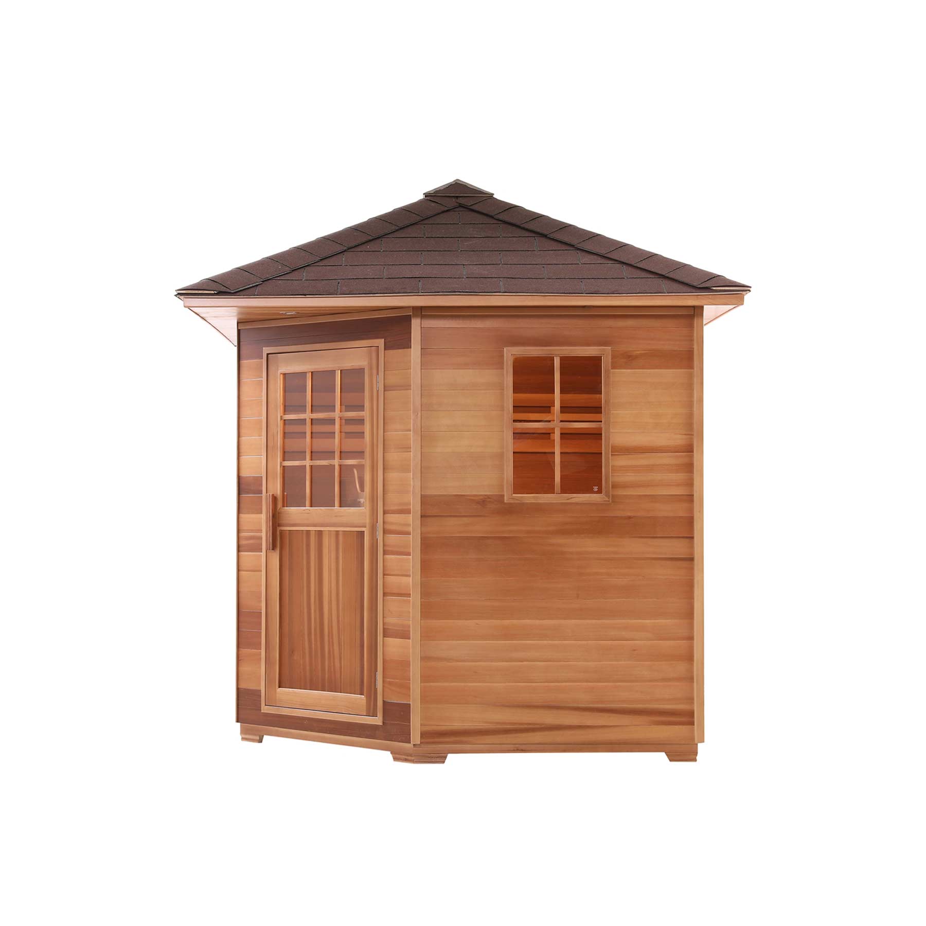 Aleko 8 Person 9 kW Cedar Wet Dry Outdoor Traditional Sauna