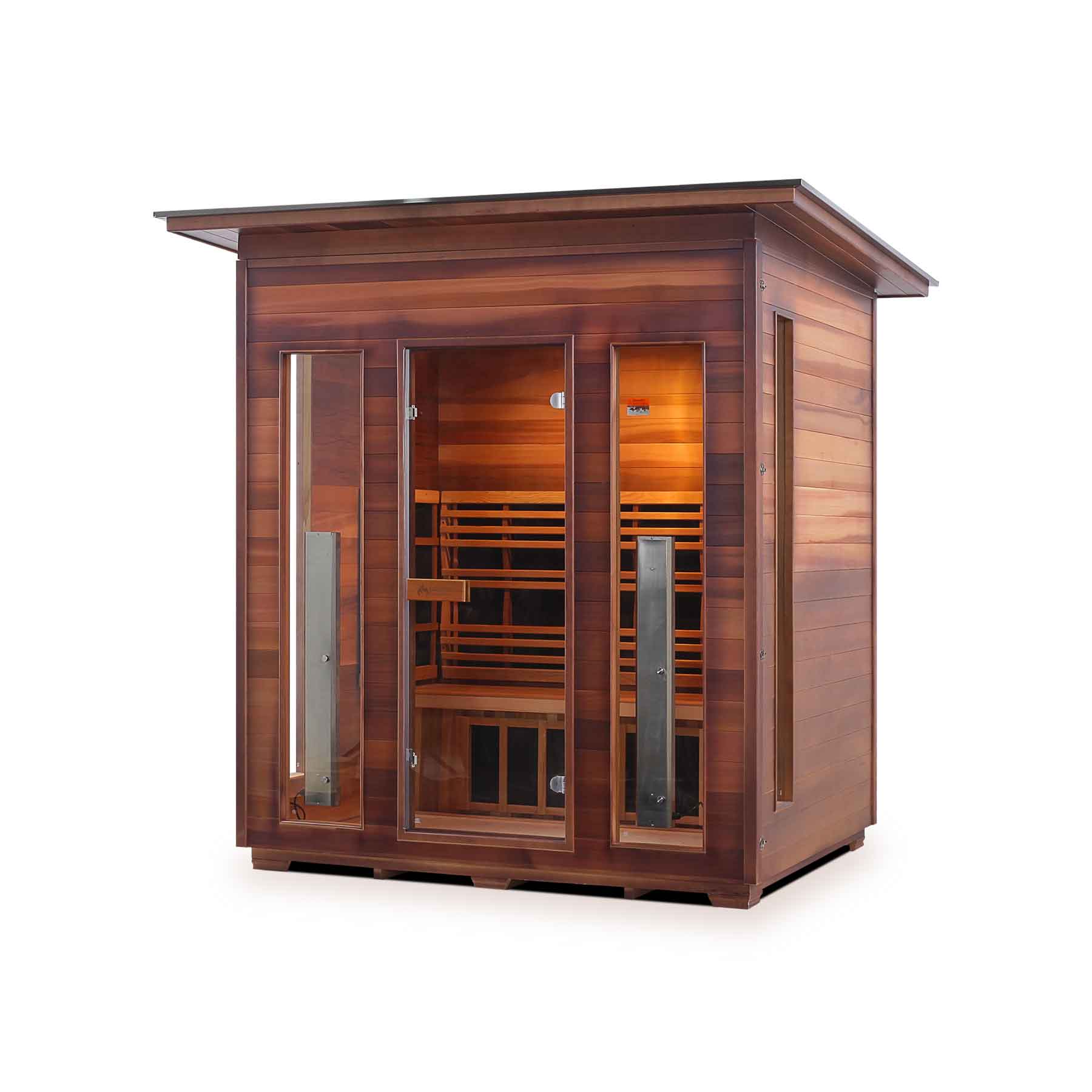 Enlighten Rustic 4 Person Low EMF Outdoor Infrared Sauna
