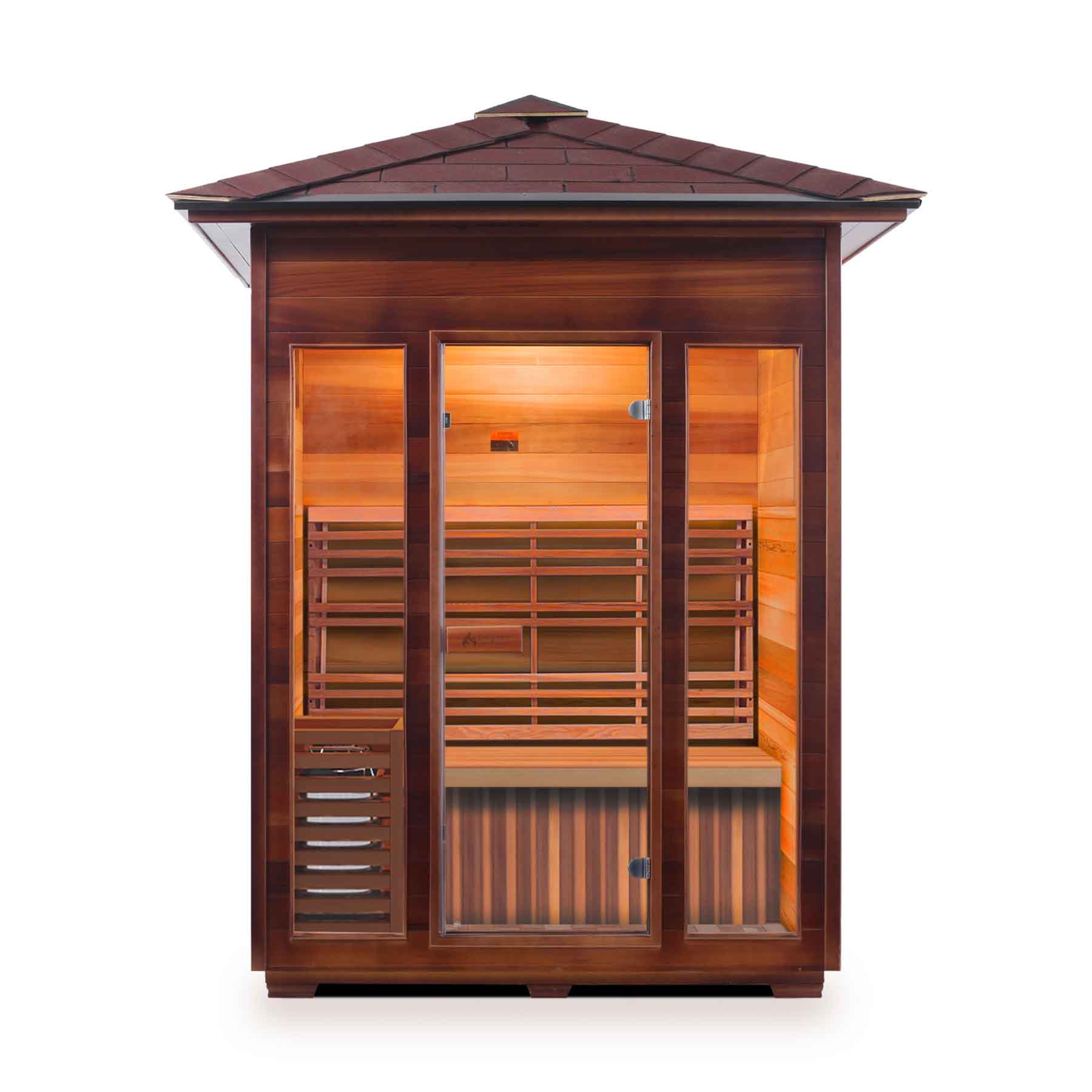 Enlighten SunRise 3 Person  Outdoor Dry Traditional Sauna