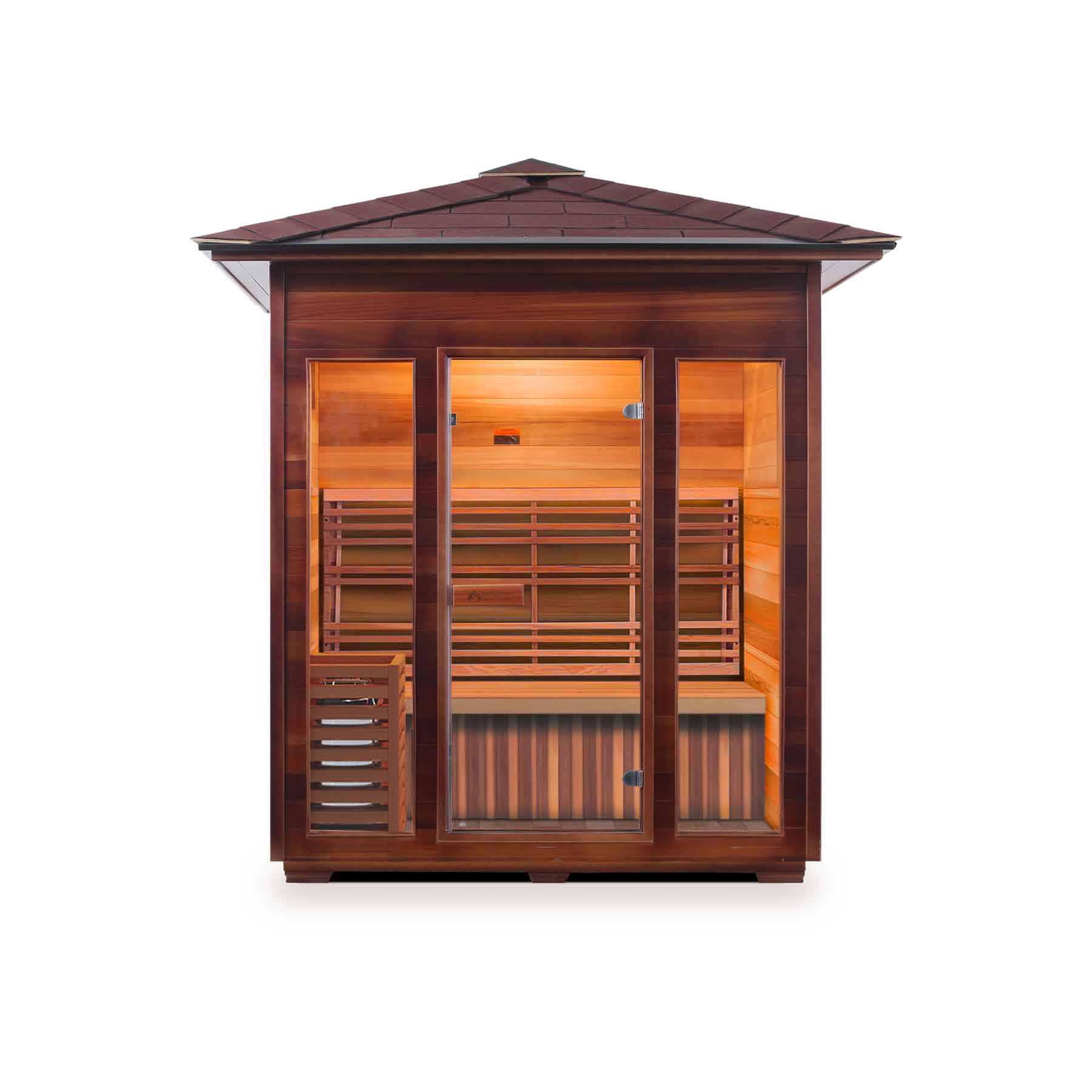 Enlighten SunRise 4 Person  Outdoor Dry Traditional Sauna