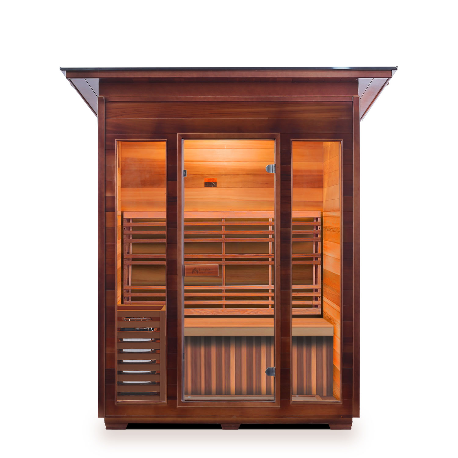 Enlighten SunRise 3 Person  Outdoor Dry Traditional Sauna