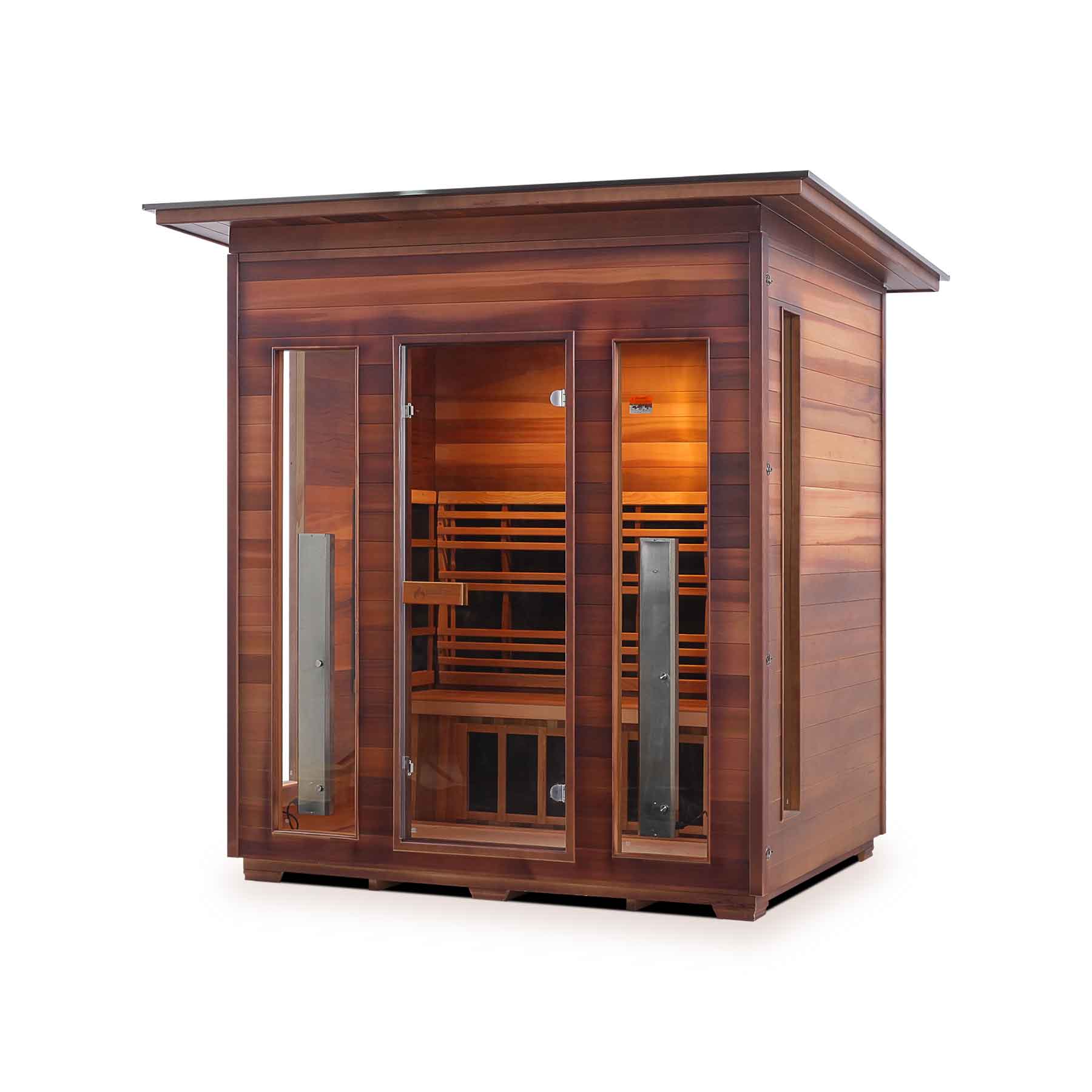 Enlighten Diamond 4 Person 11 Heaters Outdoor Hybrid Sauna