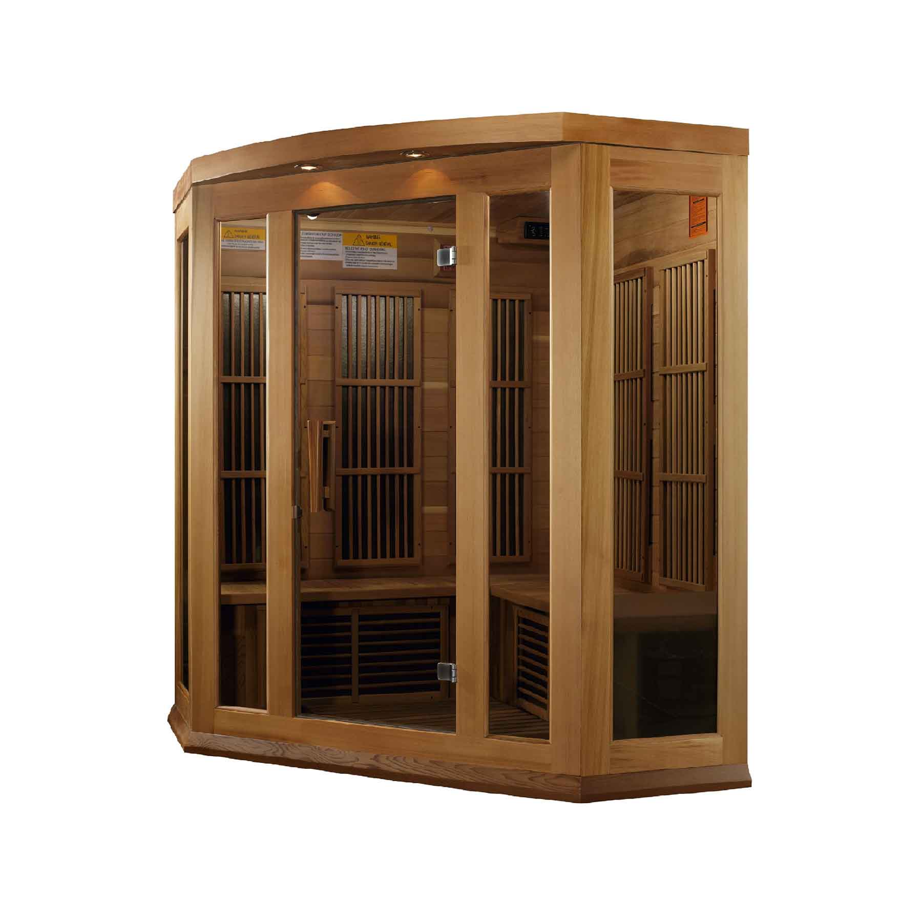 Maxxus 3 Person 9 Panels Low EMF Red Cedar Indoor FAR Infrared Sauna