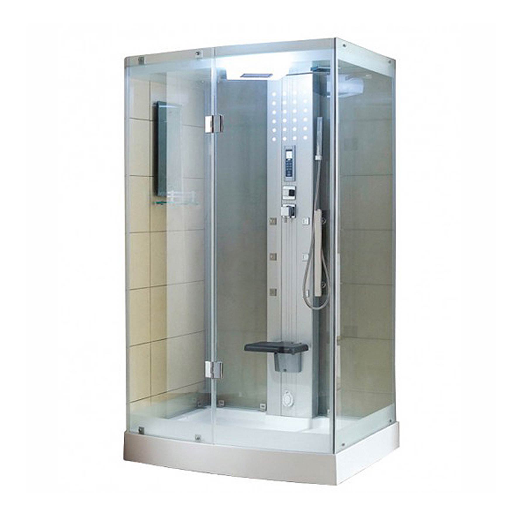 Mesa WS-300 47L x 35W x 85H 1 Person Walk In Steam Shower