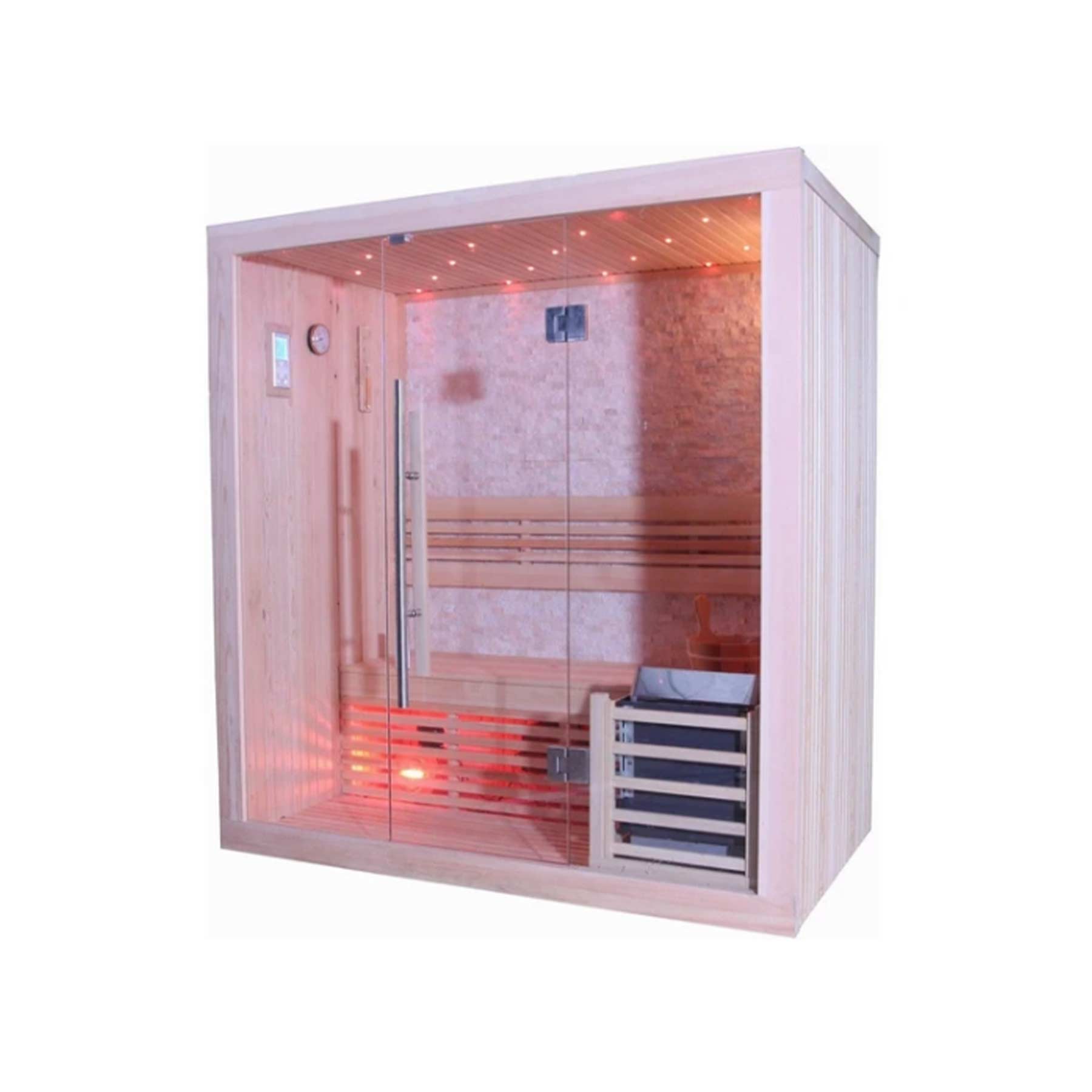 Sunray Westlake 3 Person 4.5 kW Hardwood Indoor Traditional Sauna
