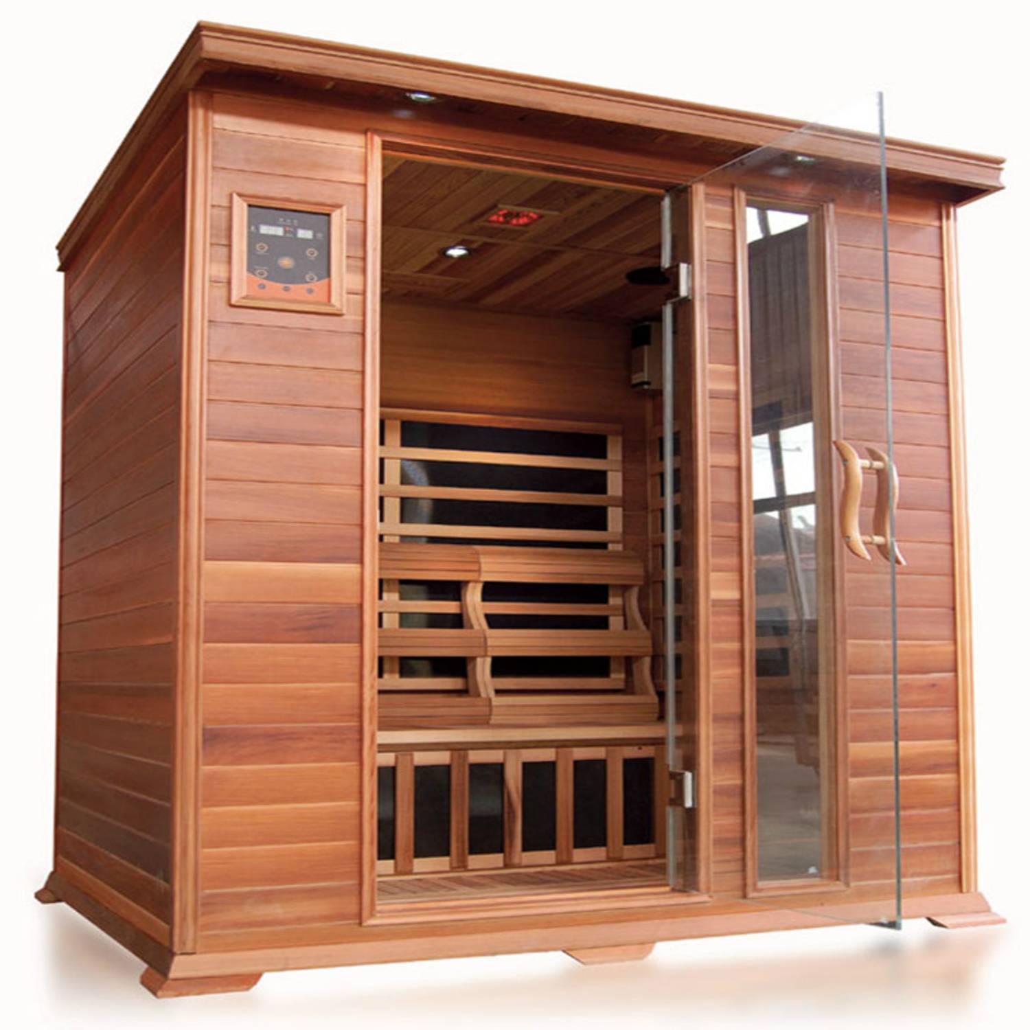 Sunray Savannah 3 Person Nano Cedar Indoor Infrared Sauna